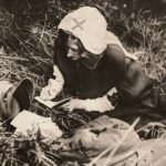 a-red-cross-nurse-writes-the-last-words-of-a-british-soldier-during-wwi