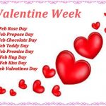 Valentines Day Week List 2018: वेलेंटाइन वीक की पूरी लिस्ट तारीख के साथ