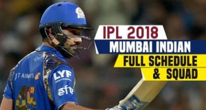 मुंबई इंडियंस टीम 2018 मैच शेडूल, फुल स्क्वाड, प्लेयर्स लीस्ट