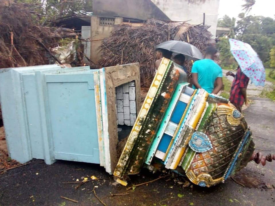 तमिलनाडु के तटीय इलाकों में चक्रवाती तूफान 'गाजा' का प्रकोप, अब तक 11 लोगों की मौत