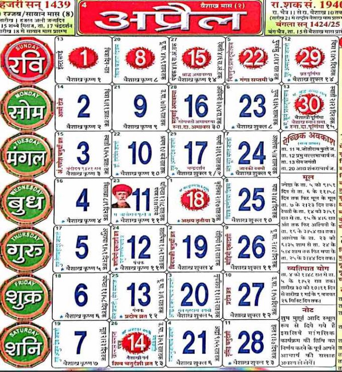 Babulal Chaturvedi Calendar 2025 December 