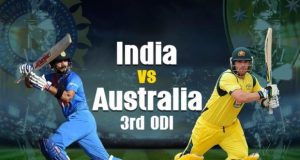 IND vs AUS 3rd ODI Match Live Score Update: सस्ते में गिरे भारत के तीन विकेट, क्रीज पर धोनी और विराट मौजूद