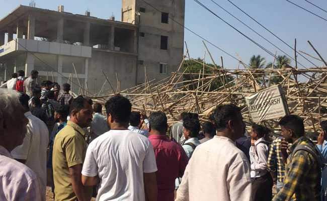कर्नाटक के धारवाड़ में निर्माणाधीन इमारत गिरने से 1 की मौत, कई घायल