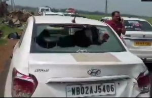 bharti ghosh convoy vandalized