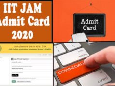 IIT JAM Admit Card 2020: आईआईटी जैम परीक्षा के प्रवेश पत्र हुए जारी, ऐसे करें Download