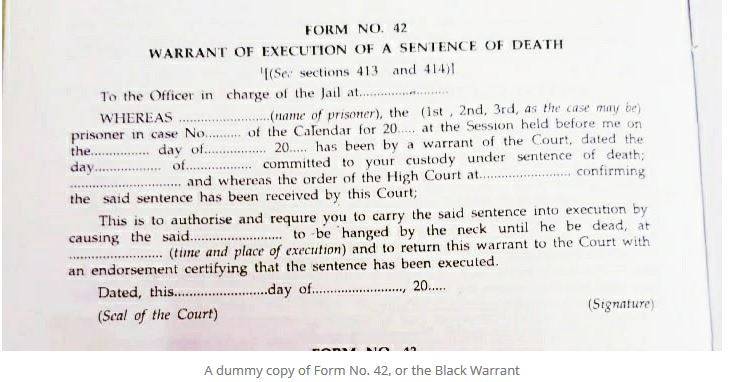 What is Death Warrant: डेथ वारंट क्या होता है? पढ़िए! ब्लैक वारंट के बारे में पूरी जानकारी
