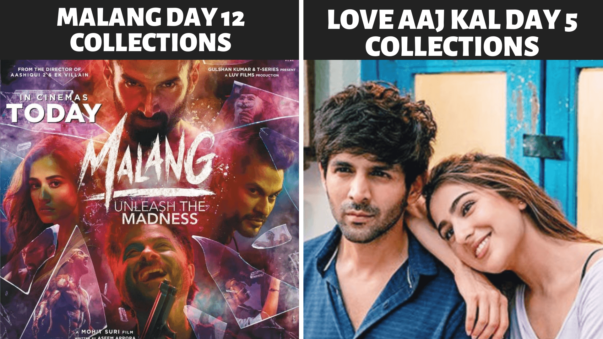 Malang Vs Love Aaj Kal Box Office Collection, Kamai, Public Review Hit or Flop Earning Business Worldwide Collection | लव आज कल और मलंग फ़िल्म की कमाई बॉक्स ऑफिस कलेक्शन  
