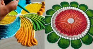 Holi Rangoli Designs Pattern With Video 2023 By This Method You Can Create the Best Colorful Flower Rangoli. Make Special Rangoli by Watching Tutorial Video