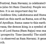 Paragraph on Ram Navami in English