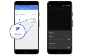 Google Translate Application New Update Gets Transcribe Feature for Live Speech Translation Android Phone में कुल 8 languages (भाषाओ) में कर सकते है इस्तेमाल