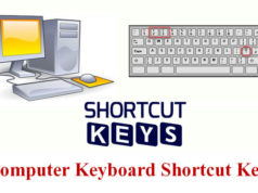 Computer Shortcut keys in Hindi इन शॉर्टकट keys से आप कर सकते है जल्दी Work और आपके काम करने ही स्पीड मे होगी वृद्धि, computer ki shortcut key क्या है?