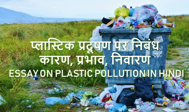 essay writing on plastic in hindi