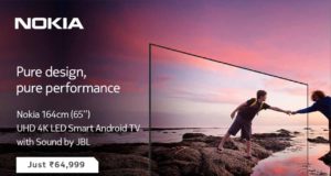 Nokia 65-inch 4K LED Smart Television TV Review in Hindi Price in India Specification Features Screen Resolution & Size RAM Storage, Nokia Smart TV 65-inch Launch Date