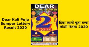 Dear Kali Puja Bumper Result November 2020, Nagaland State Lottery Results Online Ticket, Price Money, and Total Winners, डियर काली पूजा बम्पर लॉटरी परिणाम सबसे पहले