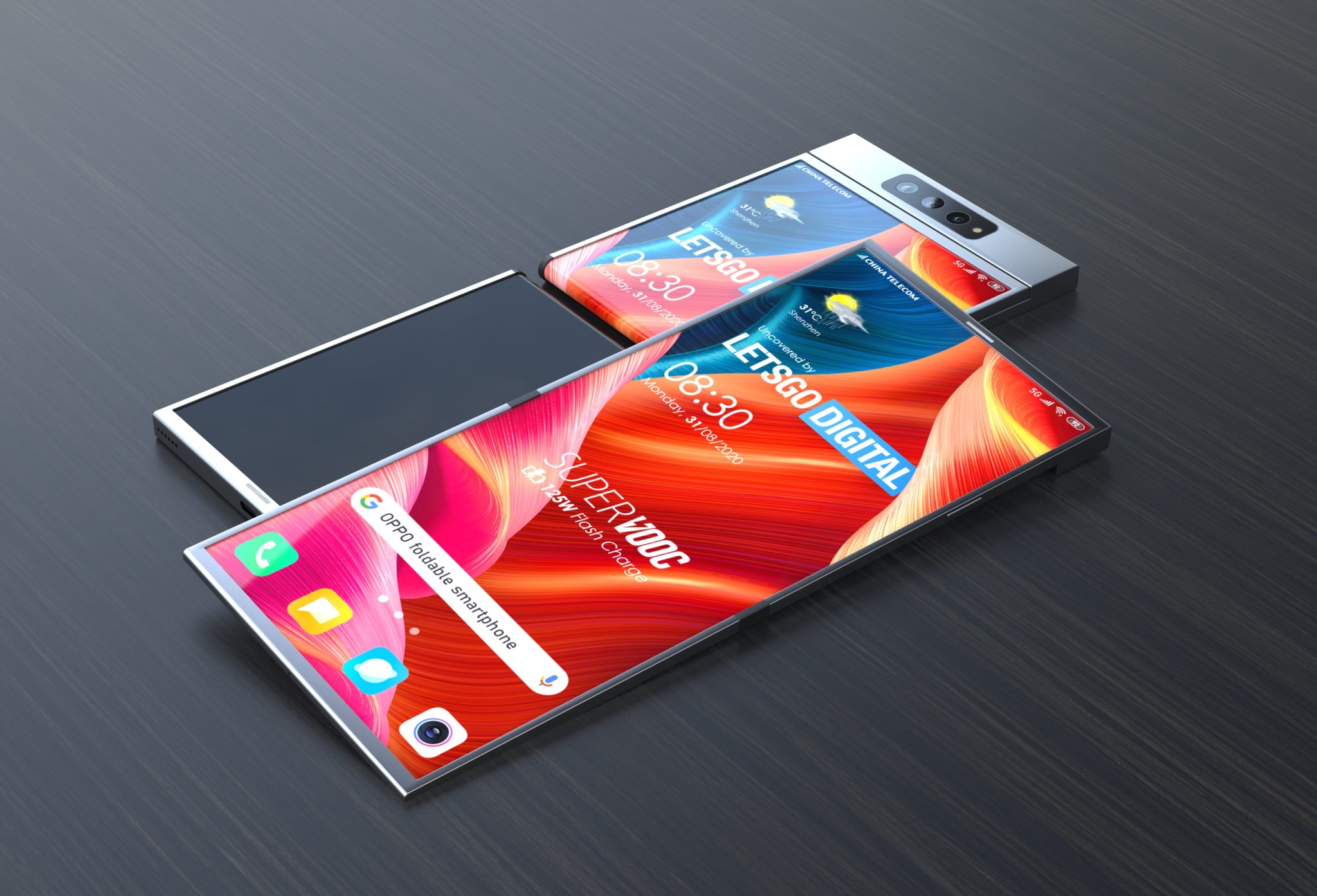 first foldable smartphone