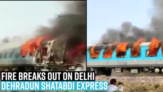 delhi dehradun train, Jan Shatabdi express, Fire, Miscellenous India News, Delhi-Dehradun Shatabdi Express Coach Fires, All Passengers Safe, दिल्ली-देहरादून शताब्दी एक्सप्रेस के कोच में आग से हड़कंप