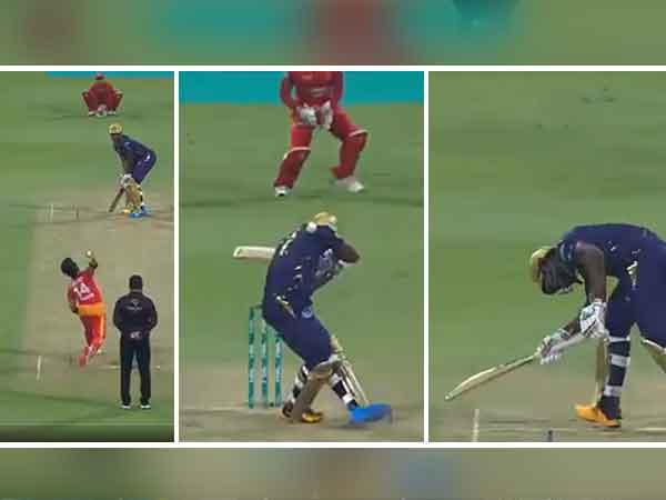 पाकिस्तानी बॉलर की घातक गेंदबाजी, आंद्रे रसेल को स्ट्रेचर पर ले जाना पड़ा अस्पताल, देखें VIDEO | Pakistan Super League (PSL 2021) Update - Andre Russell got injured due to the lethal bowling of Pakistani bowler!
