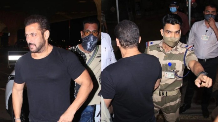 CISF Personal in Trouble After Stopping Salman Khan at Mumbai Airport Personal CISF Personnel Phone Seized News in Hindi, मुंबई एयरपोर्ट पर सलमान खान को रोकने के बाद मुश्किल में सीआईएसएफ कर्मी, निजी सीआईएसएफ कर्मियों का फोन जब्त