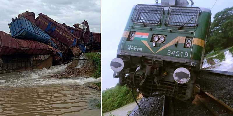 Odisha Goods Train Accident News in Hindi | Goods train derails in Odisha, 9 wagons carrying wheat fall into river | ओडिशा में मालगाड़ी पटरी से उतरी, गेहूं लदे 9 मालवाहक डिब्बे नदी में गिरे