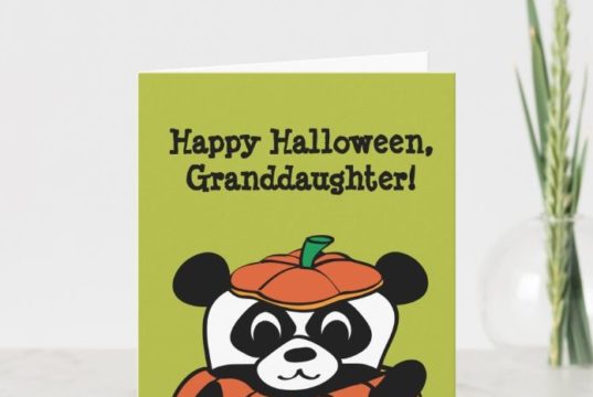 Halloween Panda Wishes & Invitation Greeting Card, Pumpkins Halloween Greeting Card, Scary Scarecrow Theme Happy Halloween Wishes Card, कद्दू हेलोवीन ग्रीटिंग कार्ड