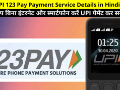 UPI 123 Pay Payment Service Details in Hindi | How can you make UPI payment without internet and smartphone? | बिना इंटरनेट के UPI123Pay का इस्तेमाल कैसे करें ?