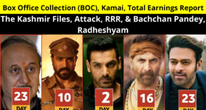 The Kashmir Files, Attack, RRR, & Bachchan Pandey, Radheshyam Box Office Collection (BOC), Kamai, Total Earnings Report Details in Hindi | बॉक्स ऑफिस कलेक्शन रिपोर्ट