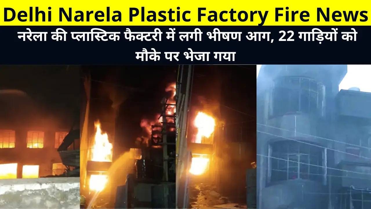 Delhi Narela Plastic Factory Fire News, Narela Plastic Factory Fire Reason, नरेला की प्लास्टिक फैक्टरी में लगी भीषण आग, दिल्ली नरेला प्लास्टिक फैक्ट्री फायर न्यूज़ हिंदी में