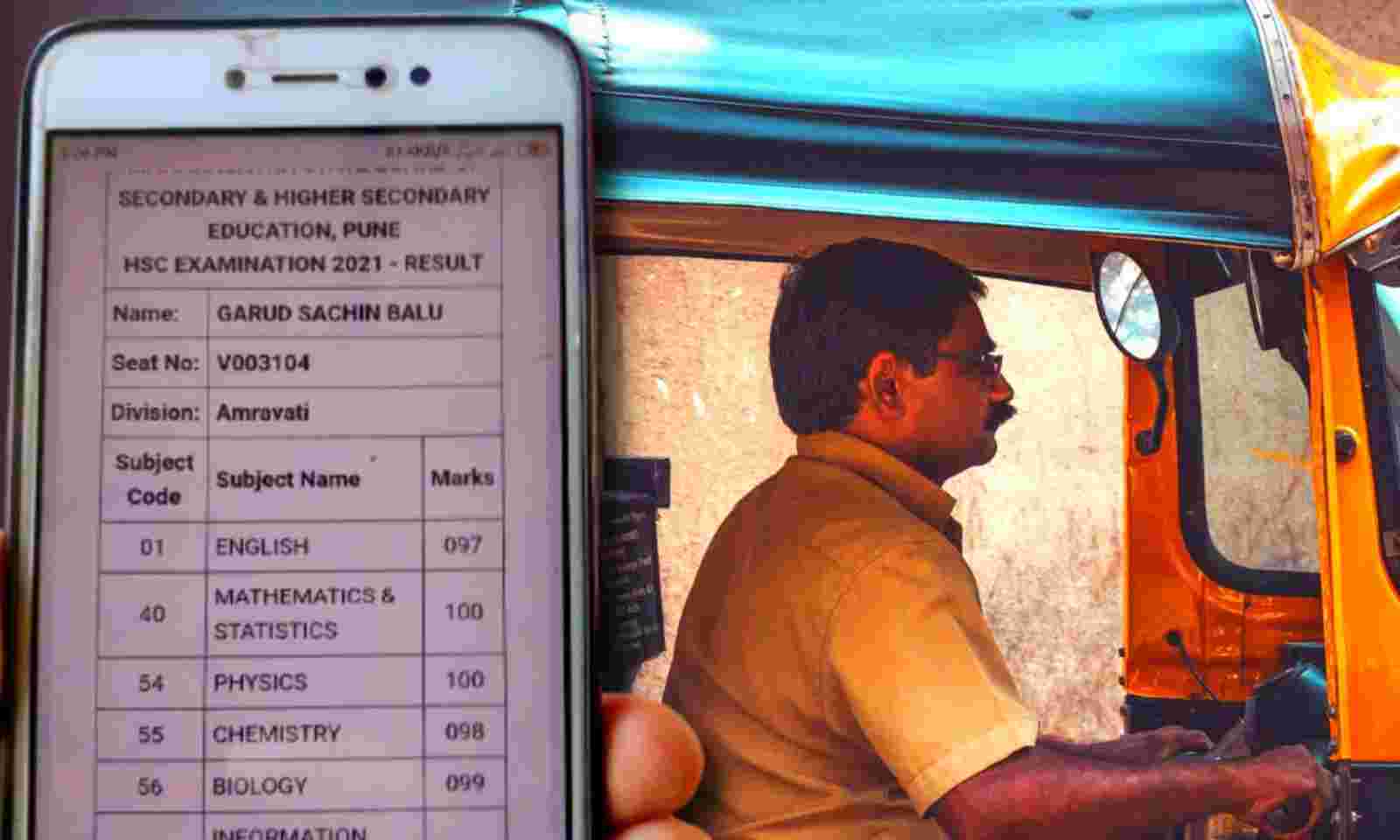 AutoDriver Son's Marksheet Viral News in Hindi, Autodriver Shares Son's 12th Marksheet With Passenger Goes Viral Sankri | Autodriver Cries Sharing Son Markheet