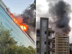 A massive fire broke out on the roof of a restaurant in Maharashtra's Pune | Massive Fire in Restaurant in Maharashtra's Pune News | महाराष्ट्र के पुणे के रेस्टोरेंट की छत पर लगी भीषण आग, जाने कारण!