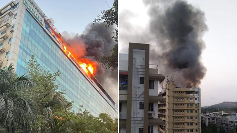 A massive fire broke out on the roof of a restaurant in Maharashtra's Pune | Massive Fire in Restaurant in Maharashtra's Pune News | महाराष्ट्र के पुणे के रेस्टोरेंट की छत पर लगी भीषण आग, जाने कारण!