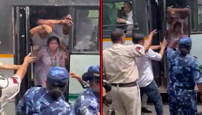 Congress Leader Netta D'Souza Spits on Policemen's Video Viral on Social Media | कांग्रेस नेता नेटा डिसूजा ने पुलिसकर्मियों पर थूका वीडियो हुआ वायरल, Watch Netta D'Souza Spits Video