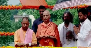 Ayodhya Ram Mandir Latest News in Hindi | CM YOGI WILL LAY THE FOUNDATION STONE OF RAM MANDIR SANCTUM SANCTORUM ON JUNE 1 | उत्तर प्रदेश अयोध्या में CM योगी ने रखा गर्भगृह का पहला पत्थर, तस्वीरें आई सामने!