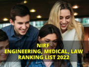 NIRF Engineering, Medical, Law Ranking 2022 List, NIRF Medical Ranking 2022, NIRF Law Ranking 2022, NIRF Ranking 2022 for Engineering List |