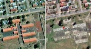 Uitzig Secondary School Theft Case News in Hindi | पूरी की पूरी बिल्डिंग ले गए चुराकर, ईंटें भी उखाड़ लीं, Thieves steal entire School building from bricks to Blackboard Only foundation left