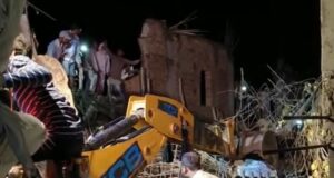 Lenter of Under Construction Building Fell in Rajasthan Breaking News in Hindi | राजस्थान के भरतपुर जिले में निर्माणाधीन भवन का लेंटर गिरने से 1 मजदुर की मोत, 9 घ्याल!