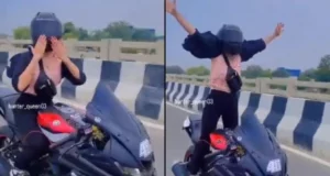Stunt on Bike and Pistol in Hand Patna Girl Video Viral | Bihar Patna Marine Drive Bike Girl Video | हाथ में पिस्टल और बाइक पर जानलेवा स्टंट, पटना की इस लड़की का VIDEO वायरल