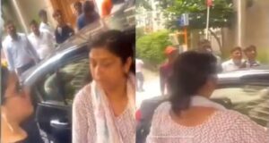 Greater Noida West Gaur City Viral Video | A Woman Rammed A Car Over Three People In Greater Noida West's Gaur City News in Hindi | ग्रेटर नोएडा वेस्ट की गौर सिटी में एक महिला ने तीन लोगों पर कार चढ़ा दी