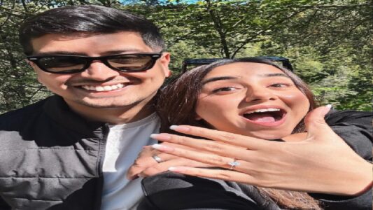 Actress Prajakta Koli Engaged With Her Boyfriend Vrishank Khanal | Prajakta Koli Engagement News in Hindi | यूट्यूबर और एक्ट्रेस प्राजक्ता कोली ने अपने बॉयफ्रेंड वृषांक खनाल से की सगाई