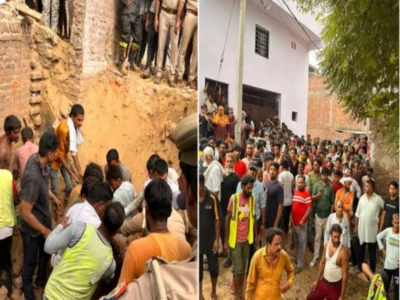 Two Storey Building Collapsed Due To Explosion in Ghaziabad News in Hindi | UP Ghaziabad Building Collapsed Reason, Photos and Video | धमाके के साथ दो मंजिला इमारत गिरी, इमरान ने किराए पर लिया था मकान