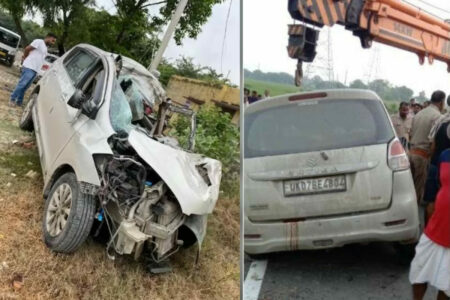 Varanasi Accident News in Hindi | A Terrible Collision Between A Car and A Truck in Varanasi, 8 People Died in This Fatal Accident | वाराणसी में कार और ट्रक के बीच हुई भयंकर टक्कर