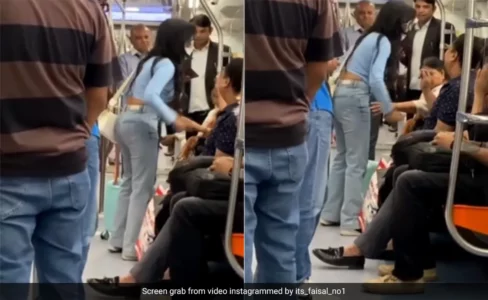 Delhi Metro Boy and Girl Fight Viral Video | Video of girl beating boy in Delhi Metro goes viral, people say- 'Put him in jail' | दिल्ली मेट्रो में लड़के को पीटती लड़की का वीडियो वायरल, लड़की ने लड़के को जड़ा थप्पड़