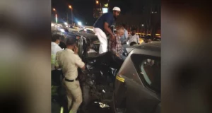 Accident at Mumbai Sea Link Toll Point