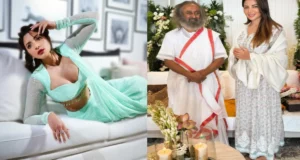 Shama Sikander With Sri Sri Ravi Shankar Photos Viral | Shama Sikander Photoshoot Images, Pics | बिकिनी पहन सोशल मीडिया हिलाने वाली शमा सिकंदर चली आध्यात्म की राह!, पहुंची बाबा की शरण में